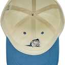 Kids Trucker Hat for Boys Girls Ages 3-9, UPF 50+ Protection Mesh Back Embroidered Baseball Cap (Blue)