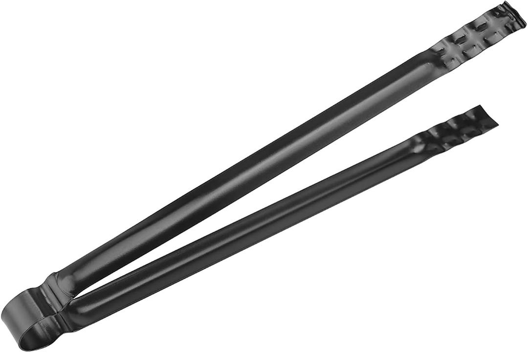BBQ Serving Tong, Multifunctional Metal Clamp for Charcoal Food and Garbage, Heat Anti Handle Tool for Outdoor Barbecue Picnic