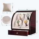 Watch Winder For 4 Watches + 3 Storage Slots, LCD Touch Screen