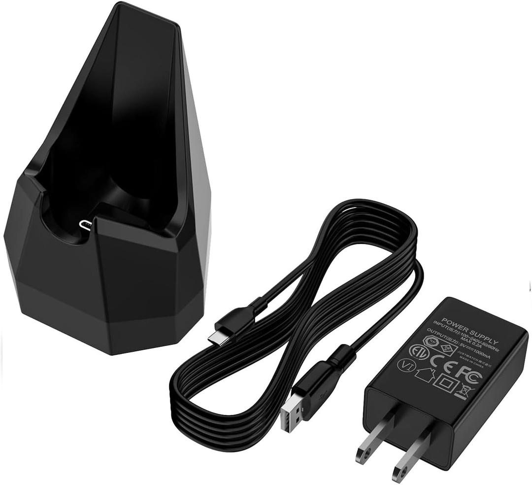 Charging Dock for MANSCAPED The Beard Hedger with AC Adapter, Charger Dock Only Fit with MANSCAPED Premium Men's Beard Trimmer with 4.9FT USB Cable