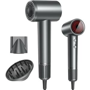 Hair Dryer, Professional Ionic Hair Dryer for Fast Drying, High Speed Hair Blow Dryer with Diffuser for Home Salon Travel, Constant Temperature Hair Care Without Hair Damage