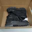 Wolverine Men's Overpass Composite Toe Waterproof Work Boots (8.5 X-Wide, Black/Grey)