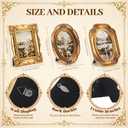 Lineshading 12 Pcs Gold Picture Frames 4x6, Baroque Resin Set, Classic