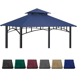 Gazebo Replacement Canopy 10x10 Ft Compatible with Madaga Target Gazebo Frame Model L-GZ136PST, L-GZ136PST-2/7/9(Navy Blue)