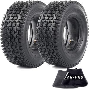 (2-Set) AR-PRO Replacement 13x5.00-6 Tire and Inner Tube Sets for Razor Dirt Quad Versions 1-18 - Compatible with Yerf Dog, Motovox, and More - Also Compatible with Yard Tractors and Hand Trucks