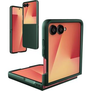 Foluu Slim Fit Case for Samsung Galaxy Z Flip 7, Ultra Thin Matte PC with Non-Slip Grip Full Protection Protective Cover for Samsung Galaxy Z Flip7 5G 2025 (Green)