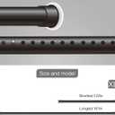 Vailge Room Divider Tension Rods, Premium Curtain Tension Rods,122-150 Inch,No Drilling, Adjustable Large Window Stall Tension Pole-Black