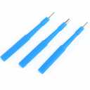 Disposable Biopsy Punch Curettes - Set of 10 - Sterile Biopsy Dermal Punch Curette for Piercing with Protective Handle (3 mm)