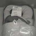 Baby Feeding Pillow, Anti Overflow Feeding Pillow for Reducing Spit-Up, Safety Nursing Pillow, Baby Lounger Reflux Wedge Breastfeeding, Removable top and Bottom (Small, Grey)