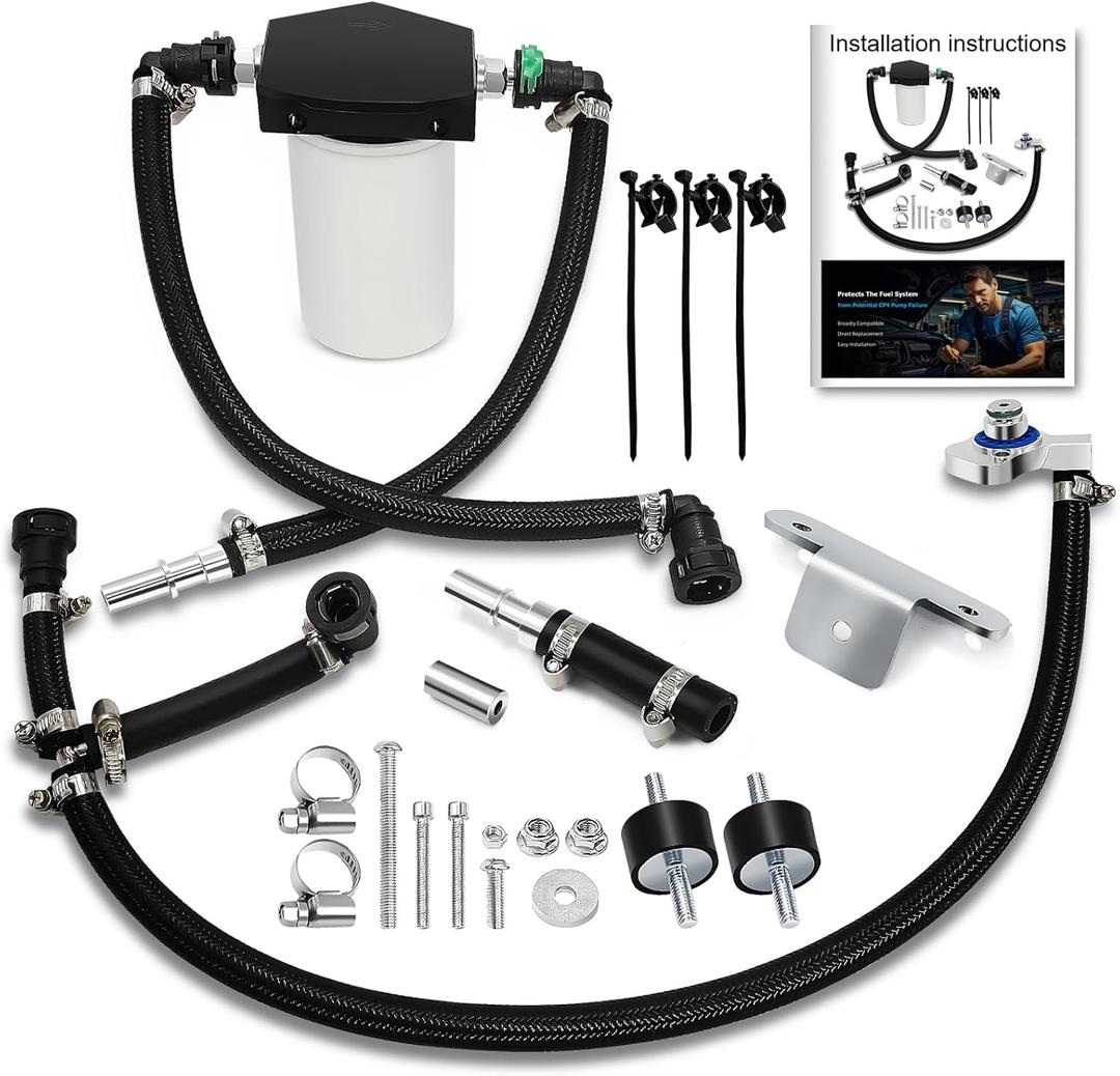 7031190 Upgraded Woven Version CP4 Disaster Prevention Kit Compatible with 2011-2022 Ford F250 F350 F450 F550 Super Duty with 6.7l Powerstroke Diesel Replace # CP4-6.7F-BP-G2.1