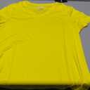 TACVASEN Women's V-Neck T Shirts Short Sleeve UPF 50+ Sun Protection Performance Quick Dry Athletic Workout Tee Tops (Yellow, XL)