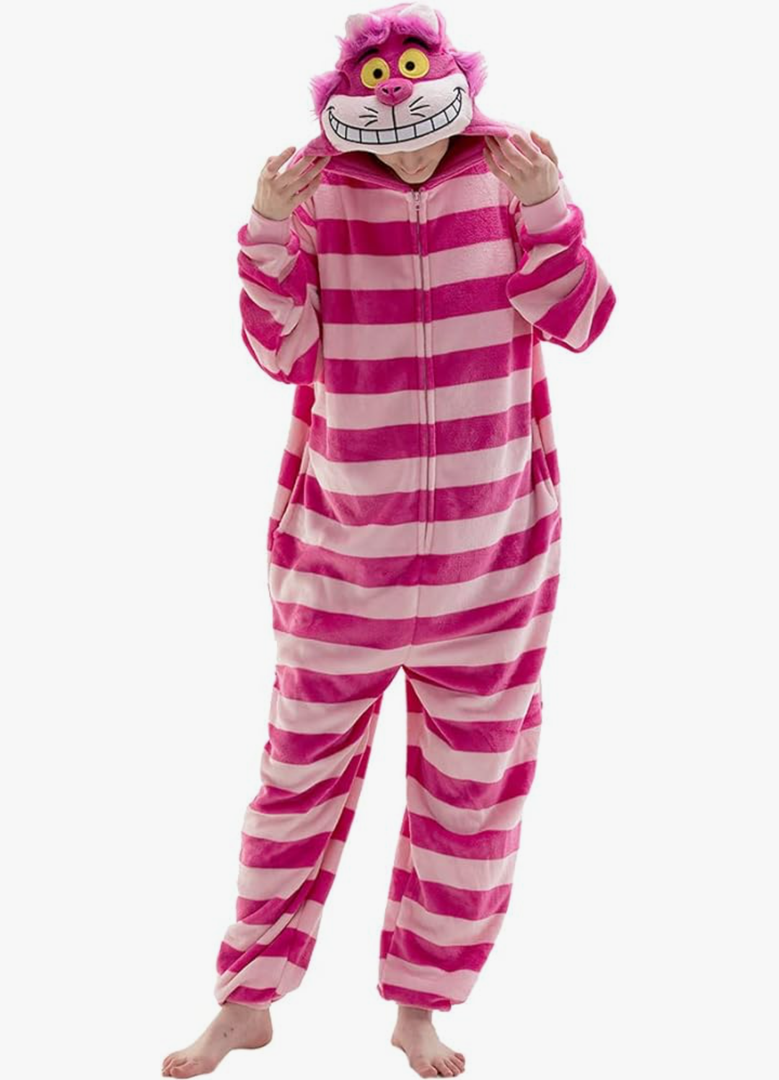 COSUSKET Snug Fit Unisex Adult Onesie Pajamas, Flannel Cosplay Animal One Piece Halloween Costume Sleepwear Homewear, Medium