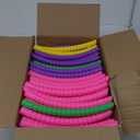 Syhood Toy Color Hoop Plastic Detachable Adjustable Hoop Light Weight Exercise Fitness Equipment Toy Waist Ring for Adult Party, 3 Sizes (Green, Pink, Yellow, Purple)