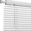 ACMEART Cordless Mini Blinds 1'' - No Drill, Child/Pet Safe, Easy to Install for Windows/Apartments/Rentals, Aluminum,White (18-59'' Wide Custom)