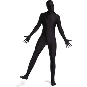 Woahee Spandex Suit, Full Body Zentai Suit for Men & Women - Adult Costume (Medium, Black)
