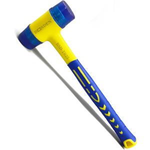 BOOSDEN Double-Faced Rubber Mallet Hammer, Shockproof Anti-Slip Small Hammer, 30mm