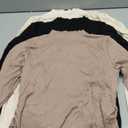 Huukeay 3 Pack Women's Maternity Shirts Ribbed Knit Pregnancy Tops Long Sleeve Mock Neck Basic Tunic Fall Clothes S