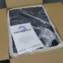 CAROLMADE Small Foot Stool Ottoman Footstool with Legs Under Desk Footrest for Living Room Bedroom and Office, Soft Ivory White (11"D x 15.4"W x 8.3"H)