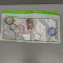 Compatible with AirTag Holder Case with Keychain, 4 Pack Protective Cases Cover Tags GPS Tracker Item Tag Finders Accessories for Kids, Bags, LuggageBlack/Pink/Clear/Blue