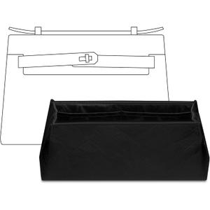 Purse Organizer Insert for Kelly Mini Handbag, Custom Fit Inside Premium Matte Black Lightweight WaterResistant Tote Bag Insert