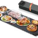 Mariocsa Warming Mat for Food, (XXXL 47"x15") Electric Food Warming Mat Tray, 450W Rapid Full Heating in 8s, 7 Adjustable Temp Settings & 1-8H Timer, Food Warmer Mat for Home, Buffets, Parties