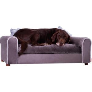 Moots Furry Pet Lounge, Pet Bed with 2 Pillows, Deluxe Sofa for Dogs, Easy to Coordinate, Stylish and Cleanable Dog Sofa, Couch - Charcoal, Large Moots Furry Pet Lounge, Pet Bed with 2 Pillows, Deluxe Sofa for Dogs, Easy to Coordinate, Stylish and Cleanable Dog Sofa, Couch - Charcoal, Large