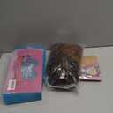 Curly Wig Afro Curly Wigs for Black Women Afro Kinky Curly Wig With Bangs Full and Fluffy Glueless Wig Synthetic Hair Replacement Wigs for Cosplay and Daily (14 Inch, Ombre Brown)