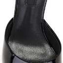 Women's Leather Pointed Toe Stilettos Heeled Sandals Fashion Sexy Open Toe Slip On Backless High Heels Slides for Party Prom Date Dress Shoes (8.5, Black)