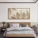 Minimalist & Modern Art for Bedroom Decor Framed Abstract Artwork for Walls Neutral & Contemporary Beige Wall art - Artwork for Living Room and Boho Style Large Abstract Wall Art 2958IN