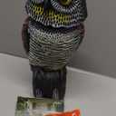 Owl Decoys to Scare Birds Away with Rotating Head,Natural Enemy Bird Deterrent Realistic Eyes & Waterproof Shape Fake Owl Scarecrow Bird Control