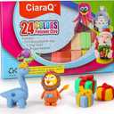 2 x CiaraQ Polymer Clay Kit, Mini Modeling Clay Set for Kids/Beginners/Artist, 24 Colors