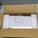 TSJ OFFICE Small Desktop Whiteboard -Glass Dry Erase Board Computer Keyboard Stand White Board Surface Pad with Drawer, Desk Organizers with Accessories for Office, Home, School Supplies, White