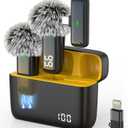 Wireless Microphone for iPhone Android Lav Mic USB C Lavalier Microphone Type C Lapel Mic for iPhone 15/16 iPad Video Recording Vlog TikTok - 24H Charging Case Noise Reduction