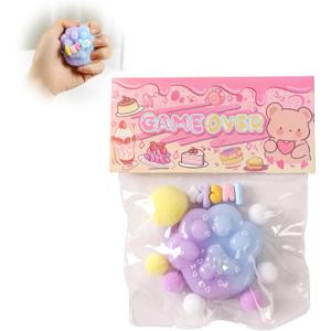 2 x Taba Squishy Cat Paw Squeeze Toys,Sensory Fidget Toy for Your Best Mellow and Chill,Party Favors, Birthday Gift, Squishy Toys for Adults (Blue Purple Gradient)