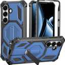 for Galaxy S26 Case, [Compatible with MagSafe] [Invisible Kickstand] [Military-Grade Drop Protection] Heavy Duty Protective Shockproof Phone Cover for Samsung Galaxy S26,Blue