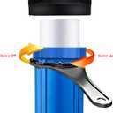 Geekpure 20 Inch Whole House Water Filter Housing 3/4" Port-Fit 4.5" x 20" Filters (1)