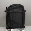 Amazon Basics Travel Backpack, Carry On Backpack, With Laptop Compartment, 40L Capacity, Expandable for 10% Extra Space, Backpack & Shoulder Bag Dual Use, 15.8"W x 21.5"H x 8.3"D, Black