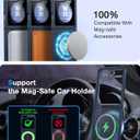 NO.1 Magnetic for Samsung Galaxy Z Flip 7 FE Case Compatible with MagSafe[Military Grade Drop Tested][Translucent Matte][Anti-Fingerprint] Soft Silicone Bumper for Samsung Flip 7 FE Case,Blue