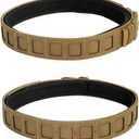 IDOGEAR SPORTS Tactical MOLLE Belt Quick Release Rigger Belt 1.5/2 Inner & Outer Combat Heavy Duty (Medium(34"-38"), Coyote Brown)