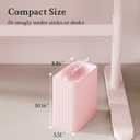 TrashAid Small Bathroom Trash Can, 2.1 Gallon Bathroom Garbage Can, Stainless Steel Waste Basket for Office, Under Desk, Bedroom, Rv, Pink