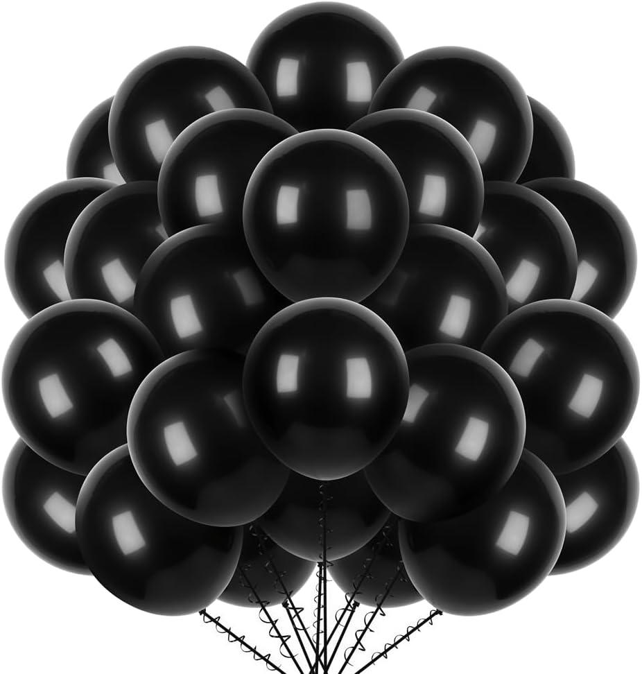 400 Pcs Black Balloons 12 Inch Bulk Latex Balloon for Birthdays Weddings Party Decorations