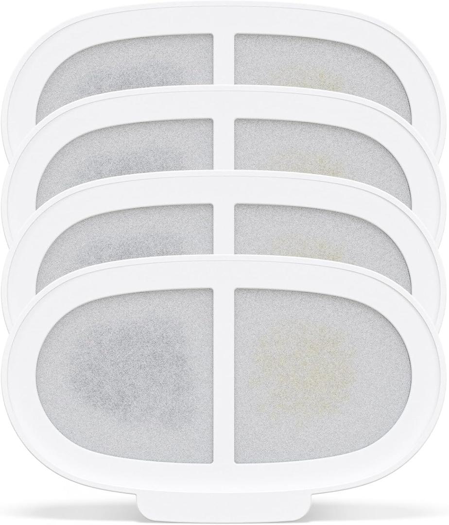 PAWGETHER 4 Pcs Cat Water Fountain Filter Compatible with 67oz / 2L Dog Water Fountain P3/P3s/P3SU Pet Water Fountain Replacement Filter