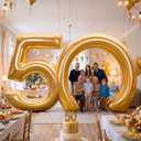 Seenelling Inflatable Arch 50th Anniversary Gold 10FT