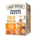 JAVA HOUSE Salted Caramel Latte Cold Brew Coffee Capsules, 1.35 Fluid Ounces (12 Count) Peel and Pour, TSA Approved, Travel Friendly Cold Brew, Hot or Iced (EXP 06/26/26)