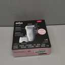 Braun Epilator Silk-pil 7, Hair Removal Device, Women Shaver & Trimmer, Wet and Dry, Wide Head, Includes Shaver Head and Trimmer Comb, SE7-041, Silver