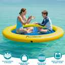 Inflatable Water Hammock,Lake Floats for Adults,Float Ring for Lake | 6 FT,Drop-Stitch PVC,Fast Inflation,Floating Dock,Heavy Duty Pool Floats,for Lake Pool Sea