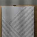 Self-Adhesive Acoustic Panels 6-Pack, Covers 24 Sq Ft - 23.6"x23.6" Sound Proof Wall Panels, White Wood Grain Decor, 25dB Noise Reduction, No Tools DIY for Home Office & Bedroom