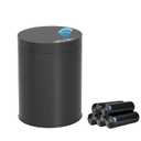 Bathroom Trash Can with Lid 2.6 Gallon Stainless Steel TrashCans Automatic Bathroom Garbage Can for Bedroom, Kitchen, Office