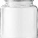 Large 6 Gallon Glass Storage Jar with Lid, Extra Wide Mouth Glass Canister, Heavy Duty Clear Glass Container for Flour, Rice, Dry Food, Kitchen Storage (6 Gallon)