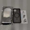 Magnetic for iPhone 14 Case, [Compatible with MagSafe][Military Grade Drop Protection][Heavy Duty Protection][Non-Slip][Shockproof] 2-Layer Durable Bumper Phone Case 6.1''-Black